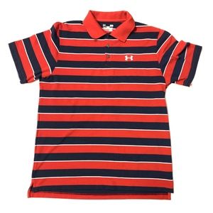 Under Amour Heatgear Red Striped Short Sleeve